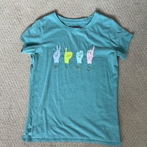 ASL K-I-N-D tshirt size XL